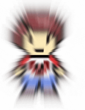 a blurry picture of a person 's face with a red , white and blue background .