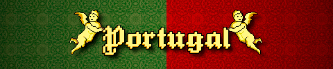 a green and red background with the word portugal