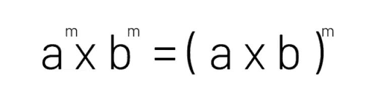 a mathematical equation with axb = ( axb ) on a white background