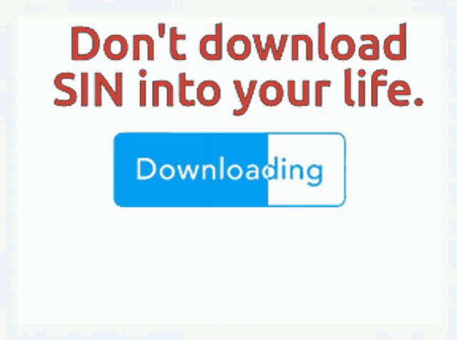 a blue and white button that says downloading on it