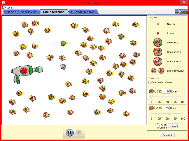 a computer screen shows a nuclear reactor with a reset nuclei button