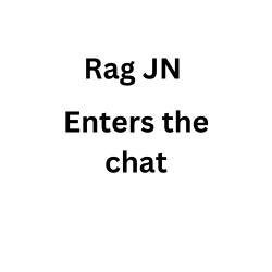 rag jn enters the chat is written on a white background .