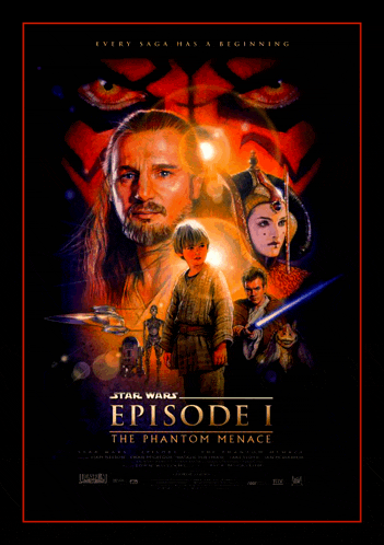 a movie poster for star wars episode i