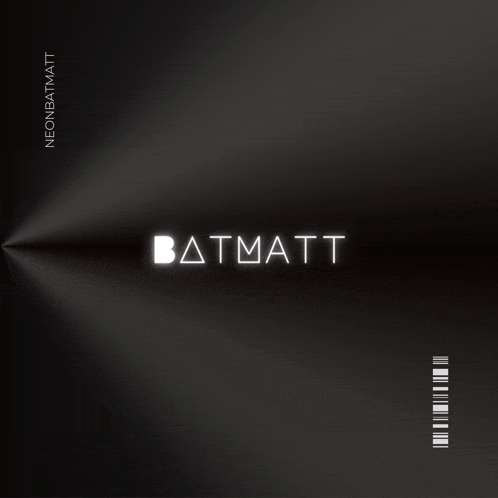 a black background with neon batmatt written in white