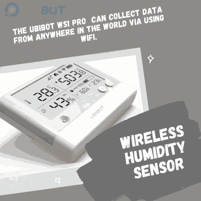 the ubibot wsi pro can collect data from anywhere in the world by using wifi