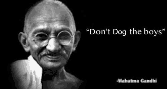 a black and white photo of mahatma gandhi with a quote from him .