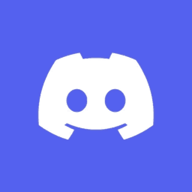 a blue background with a white discord logo