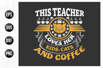 Teacher Typographic Quotes Design Vector