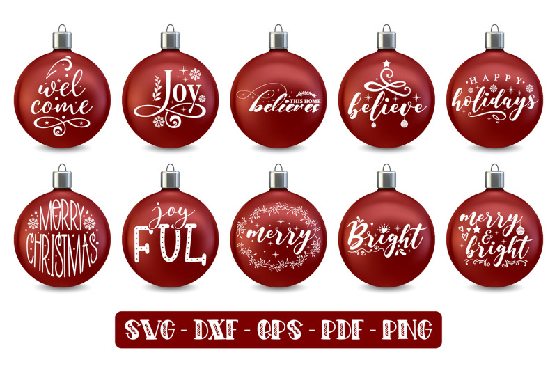 Free SVG Svg Christmas Ornament Files 5151+ File for DIY T-shirt, Mug ...