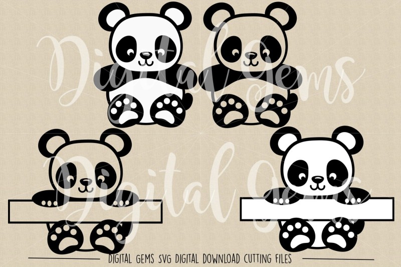 panda-svg-dxf-eps-png-files