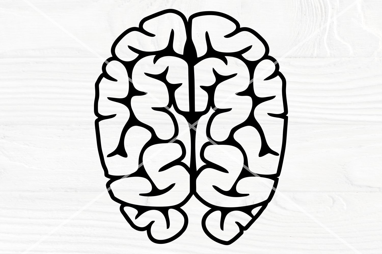 Brain Silhouette SVG Brain Cut File Medical Svg Vector By ...