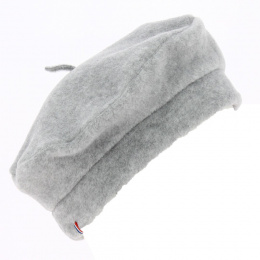 Denise Mouse Grey Fleece Beret - Traclet