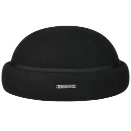 Baltimore Wool Docker Beanie Black - Stetson