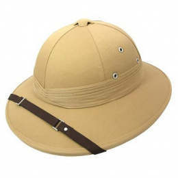 Khaki French Colonial Helmet - Traclet