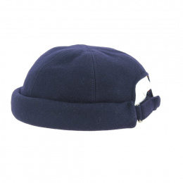 Bonnet cooper hiver Laine Marine - Traclet