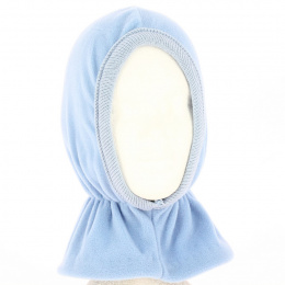 Léo children's light blue fleece balaclava