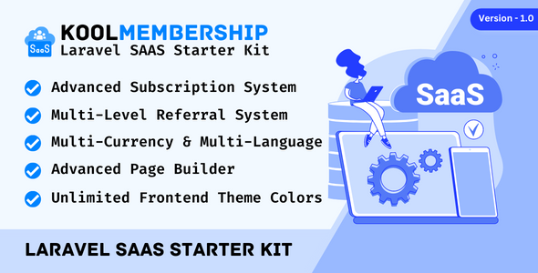 Advanced Laravel SAAS Starter Kit with CRUD Generator