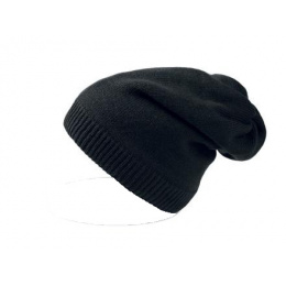 Long slouchy Freeboard beanie in black