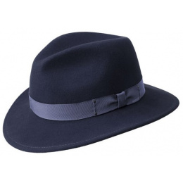 Fedora Curtis Hat Navy - Bailey