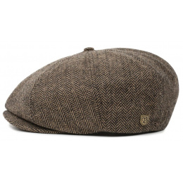 Brood Herringbone Chevron Brown Cap - Brixton