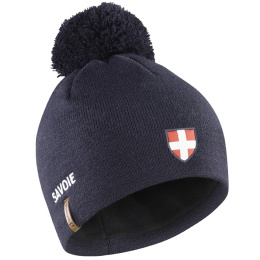 Navy Savoie Pompom Beanie - Le Drapo