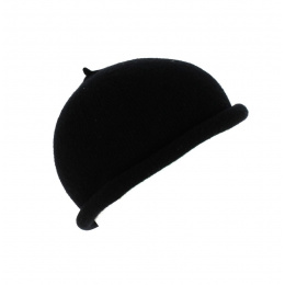 Bonnet Marin Reefer Cuff Laine Noir Traclet