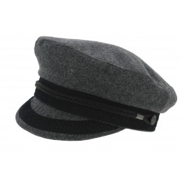 Marin Camaret Wool Anthracite Cap - Mtm