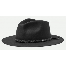 Chapeau Fedora Messer Western Feutre Noir - Brixton