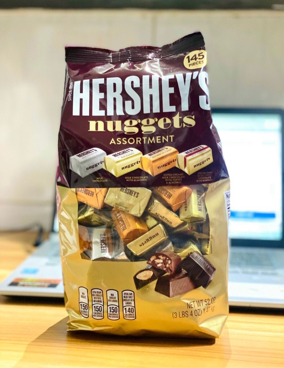 Kẹo socola Hershey's Mỹ bịch đại 145 viên (1,47kg) - Giá Sendo ...