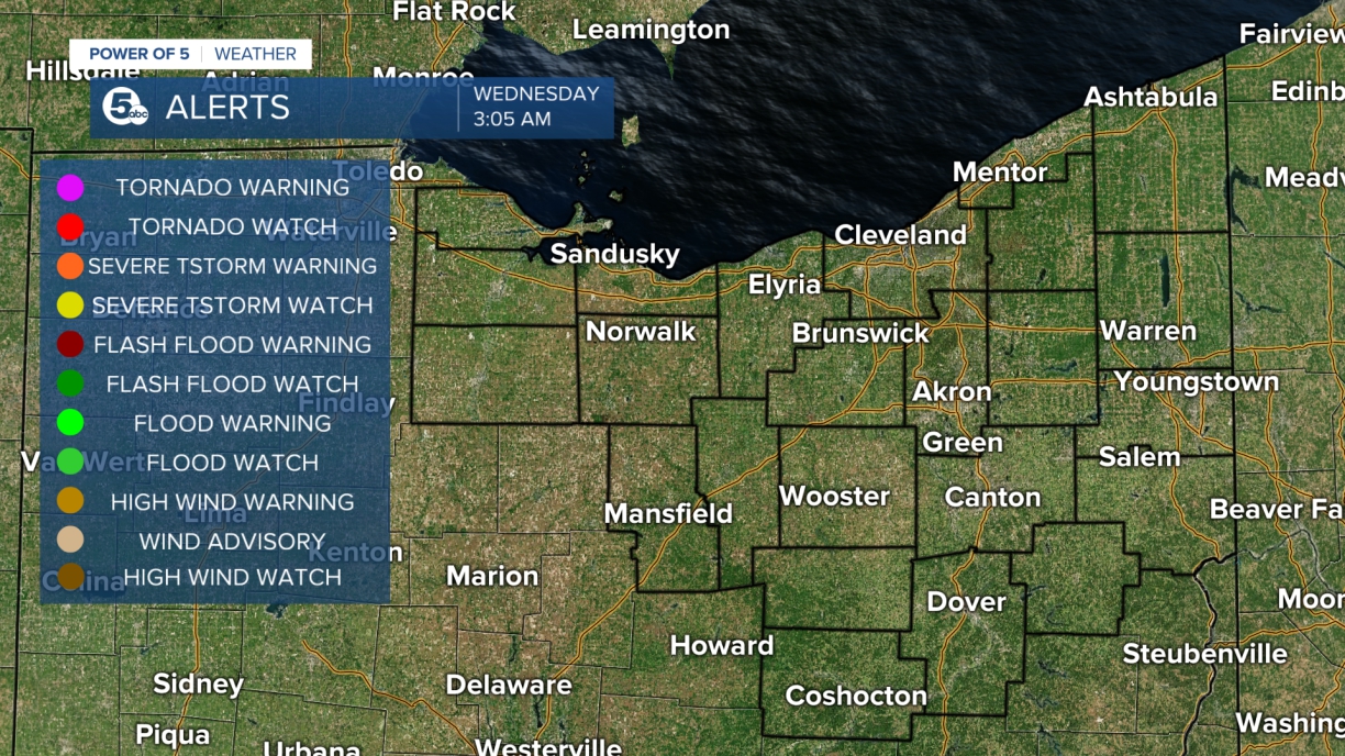 Spring Weather Alert Map