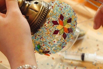 Istanbul Turkish Mosaic Lamp Workshop in Old Town