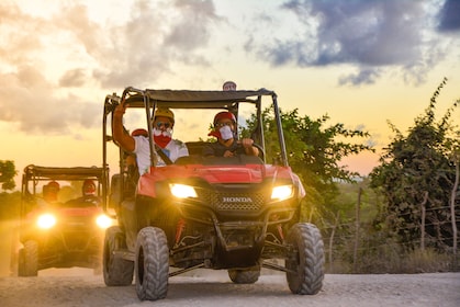 All-inclusive Sunset Buggy Tour with Cave Swim & Dance Show