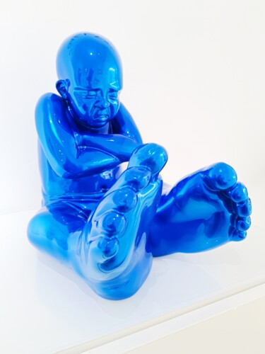 Escultura titulada "Babyfoot XS" por Idan Zareski, Obra de arte original, Resina