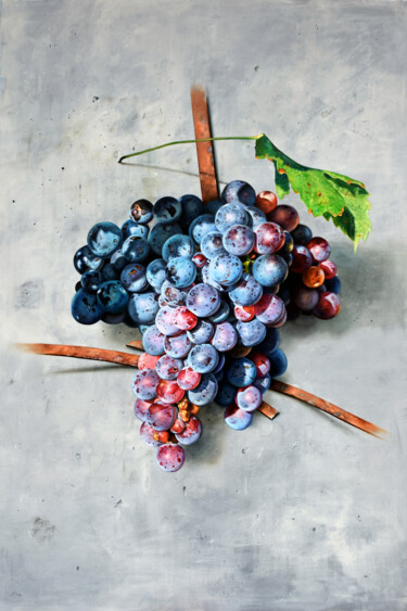 Pintura titulada "Grape" por Peter Duhaj, Obra de arte original, Oleo Montado en Bastidor de camilla de madera