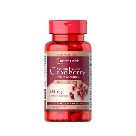 PURITAN'S PRIDE CRANBERRY 500MG *60 CAPSULES