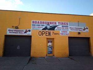 Roadrunner tires storefront