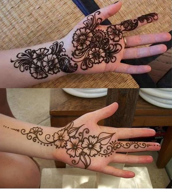 Simple Mehndi Design For Left Hand Mehndi Desings