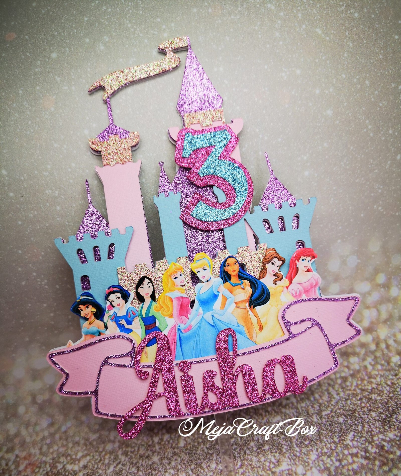 Princess Castle cake topper