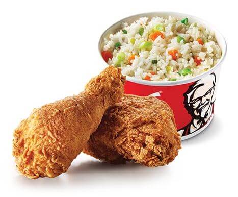 KFC rice and chicken price in ghana