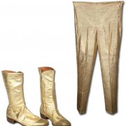 “Grand Wizard of Wrestling” Ring-Worn Gold Lame Pants & Boots