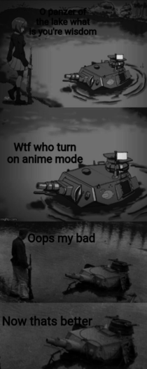 turns on anime mode happy noises - Meme Guy