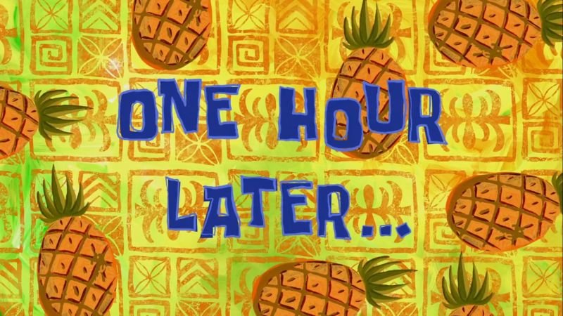 One Hour Later Meme Download From SpongeBob - Memes