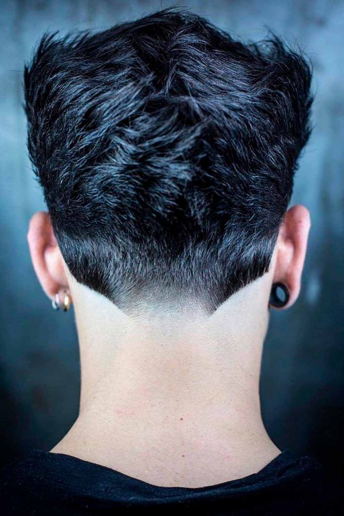 Neckline Faded Design #ducktail #ducktailhaircut #retrohair 