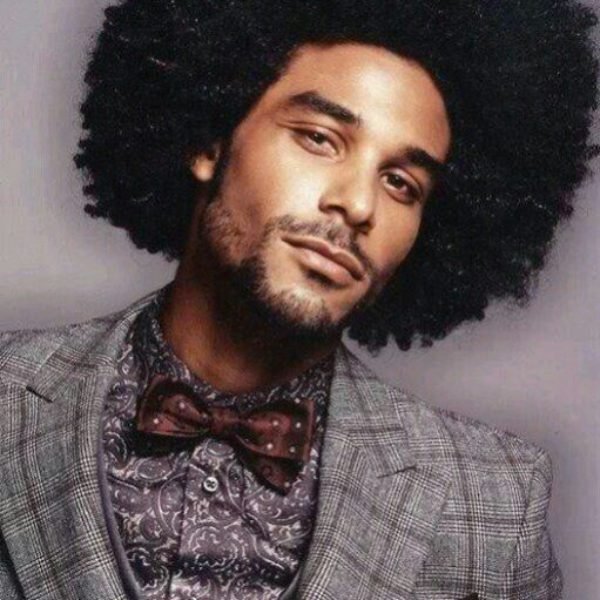 mens afro hairstyle