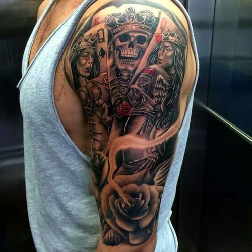 Half Shoulder Tattoo