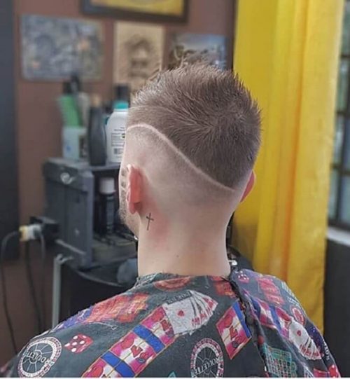 35 Popular Men's Short Back & Sides Hairuts Tapered Short Back And Sides Hairsytle Undercut With Line Design