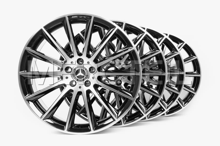 E43 AMG / E53 AMG 20 Inch Alloy Multi Spoke Rims Set Gloss Black W/S213 A/C238 Genuine Mercedes AMG preview 0