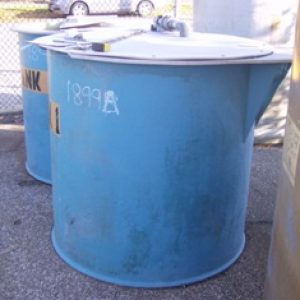 350 gallon vertical holding tank, fiberglass, 48"H x 48"Dia