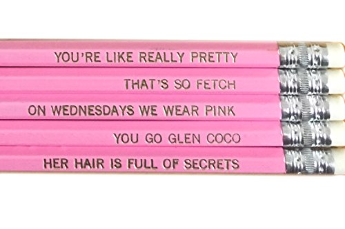 Mean Girls Pencil Set - Pink