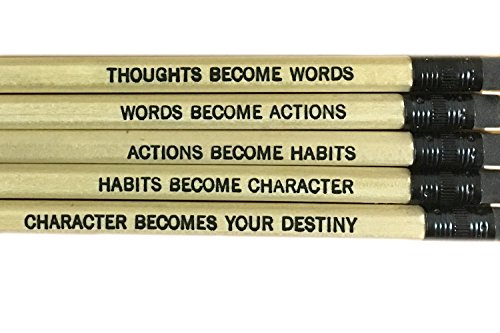 Gandhi Quotes Pencil Set with Eraser